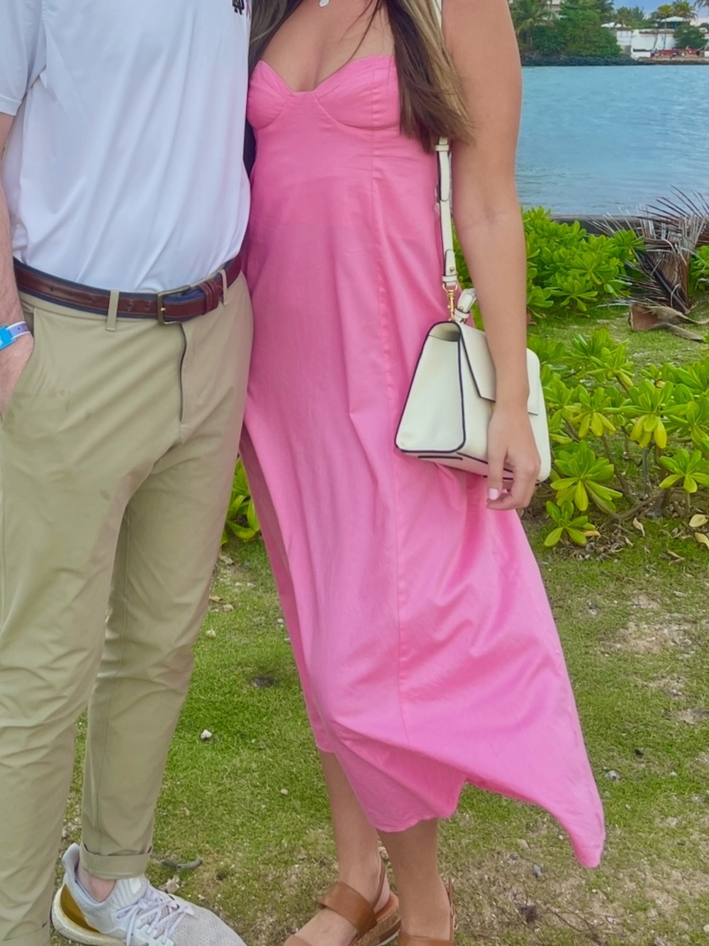 Zara Pink Women's Slip Midi Dress -  Elegant Summer Style